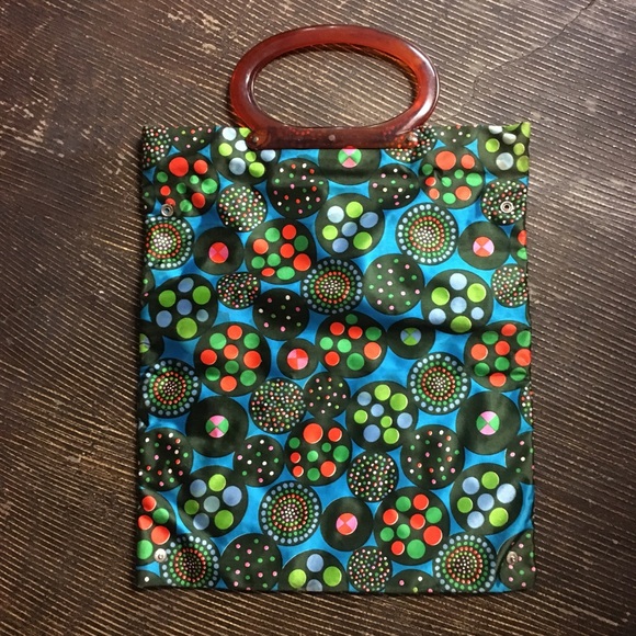 Vintage 1960’s Mod Tote Bag - Picture 1 of 5